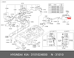 AKAC016 AIRLINE Пробка бензобака KIA, HYUNDAI, DAEWOO с клапаном (AIRLINE)