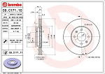 09C17111 BREMBO Диск тормозной UV Coated | перед |