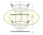 GBP063300 G.U.D. Колодки тормозные дисковые | перед |