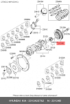 RKPHY514 NTY ШКИВ КОЛЕНВАЛА, HYUNDAI 2.0CRDI TUCSON 04-