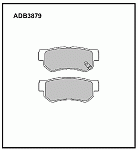 ADB3879 ALLIED NIPPON Колодки тормозные