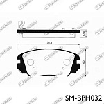 SMBPH032 SPEEDMATE Колодки HYUNDAI SONATA (NF)(2004-)