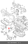 3008684 METELLI рк ГРМ с помпойVW Passat 2.5TDi 97-08