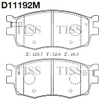 D11192M KASHIYAMA КОЛОДКИ ТОРМОЗНЫЕ, ПЕРЕДНИЕ HY ACCENT,VERNA, PONY EXCEL 05- KI RIO 05