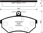 SP2005 SANGSIN BRAKE Колодки тормозные передние