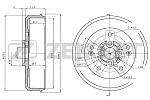 BS5448 ZEKKERT Барабан торм. зад. Kia Retona 99-.