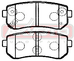 AKD0436 AKYOTO КОЛОДКИ ТОРМОЗНЫЕ ДИСКОВЫЕ ЗАД