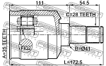 1211TUCMT FEBEST ШРУС внутренний 35X41X28 HYUNDAI TUCSON 2004-2010 1211-TUCMT