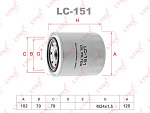 LC151 LYNXAUTO Фильтр масляный