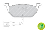 FDB1398 FERODO 633 21=224745 !колодки дисковые п.\ VW Golf IV, Skoda Octavia 1.4-1.9SD 99>