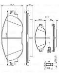 0986494704 BOSCH ДИСКОВЫЕ КОЛОДКИ