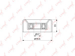 PB7191 LYNXAUTO Ролик направляющий / приводной подходит для HYUNDAI H-1/Starex 2.5D 97> / Porter 2.5D 03-04, KIA Sorento(JC) 2.5D 02> PB-7191