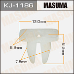 KJ1186 MASUMA 1186-KJ Покер пластм.крепежный 'Masuma' НЛК