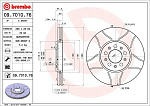 09701076 BREMBO Диск тормозной Brembo MAX 09.7010.76