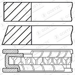 0811610000 GOETZE Кольца поршневые VAG A2/GOLF IV/V/POLO 1,4 STD D 76,5mm(компл.)