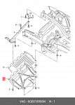 6913348X POLCAR Защита двигателя VW Polo 01-09