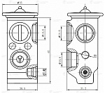 LTRV0803 LUZAR Клапан расширительный кондиционера (ТРВ) для а/м Kia Rio (05-)