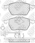 PN0300W NIBK Колодки передние (AUDI 100/A6 (C4)) (с датчиком) PN0300W