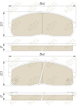 3301KT KOTL Колодки тормозные дисковые передние к-т HYUNDAI H-1/STAREX 2.4-2.5D 97-.