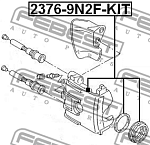 23769N2FKIT FEBEST рем.к-т диск.торм.!\ VW, Seat <95 diam.48 Ate