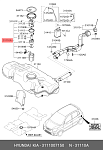 PDBM010 PARTS-MALL Насос топливный KIA MORNING 06-07 3111007000.