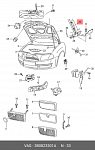 EZCVW162 NTY ПЕТЛЯ КАПОТА SKODA SUPERB 2002-2008,VW PASSAT B5 1997-2005/LEWY/PRAWY/