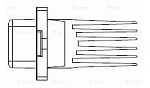 LFR0814 LUZAR Резистор вентилятора отопителя