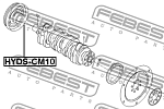 HYDSCM10 FEBEST Шкив коленвала KIA SORENTO 2014- HYDS-CM10