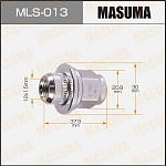 MLS013 MASUMA Гайка 12x1.5 короткие с шайбой D 30mm под ключ=21мм (упаковка 20 шт, цена за 1 шт)