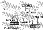 1225EFR2 FEBEST Тяга задняя продольная Hyundai Febest