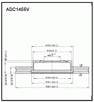 ADC1455V ALLIED NIPPON Диск тормозной вентилируемый | зад |