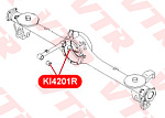 KI4201R VTR Сайлентблок поперечного рычага задней подвески, центральный