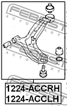 1224ACCLH FEBEST Рычаг подвески | перед лев |