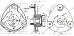 M61102 SENSEN ОПОРА АМОРТИЗАТОРА HYUNDAI  ACCENT III HYUNDAI  AVEGA III SALOON KIA