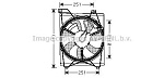 KA7516 AVA Вентилятор охлаждения радиатора