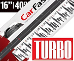 50036 CARFASHION Щетка стеклоочистителя бескаркасная CarFashion Turbo 16"/400 мм 11 переходников