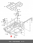 BSG90922083 BSG Шумоизоляция двигателя нижняя-передняя / AUDI A3, SEAT Leon, SKODA Octavia-III, Superb, VW Arteon, G