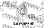 2282CERRM FEBEST Подшипник ступицы задней