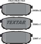 2405801 TEXTAR комплект колодок дисковых