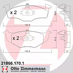 218661701 ZIMMERMANN Колодки тормозные дисковые Seat, Skoda, VW.