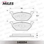 E400054 MILES Колодки тормозные передние