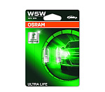 2825ULT02B OSRAM Автолампа W5W (W2.1x9.5d) ULTRA LIFE (блистер, 2шт) 12V OSRAM /1/10/50/200 NEW