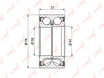 WB1056 LYNXAUTO ПОДШИПНИК СТУПИЦЫ КОЛЕСА ПЕР (37X39/41X75) AUDI A4 1.6-2.8 94-00 / A6 1.8 97-05 / 80 1.4-2.8 94, SKO