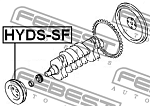 HYDSSF FEBEST Шкив коленвала. HYUNDAI TUCSON 2004-2010