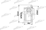 PCV5006 PATRON ШРУС внутренний передний