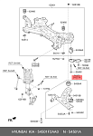 MSA010097 MANDO Рычаг подвески