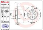 08A20211 BREMBO ДИСК ТОРМОЗНОЙ VW TOURAN (1T1, 1T2, 1T3) (02