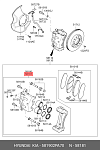 581902PA70 HYUNDAI / KIA ТОРМОЗНОЙ СУППОРТ