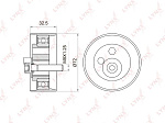 PB1010 LYNXAUTO PB-1010 Натяжной ролик / ГРМ LYNXauto