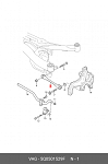 51079 GKN Рычаг передн лев Skoda Octavia/Superb/Yeti All 04>, VW Golf V All 03>